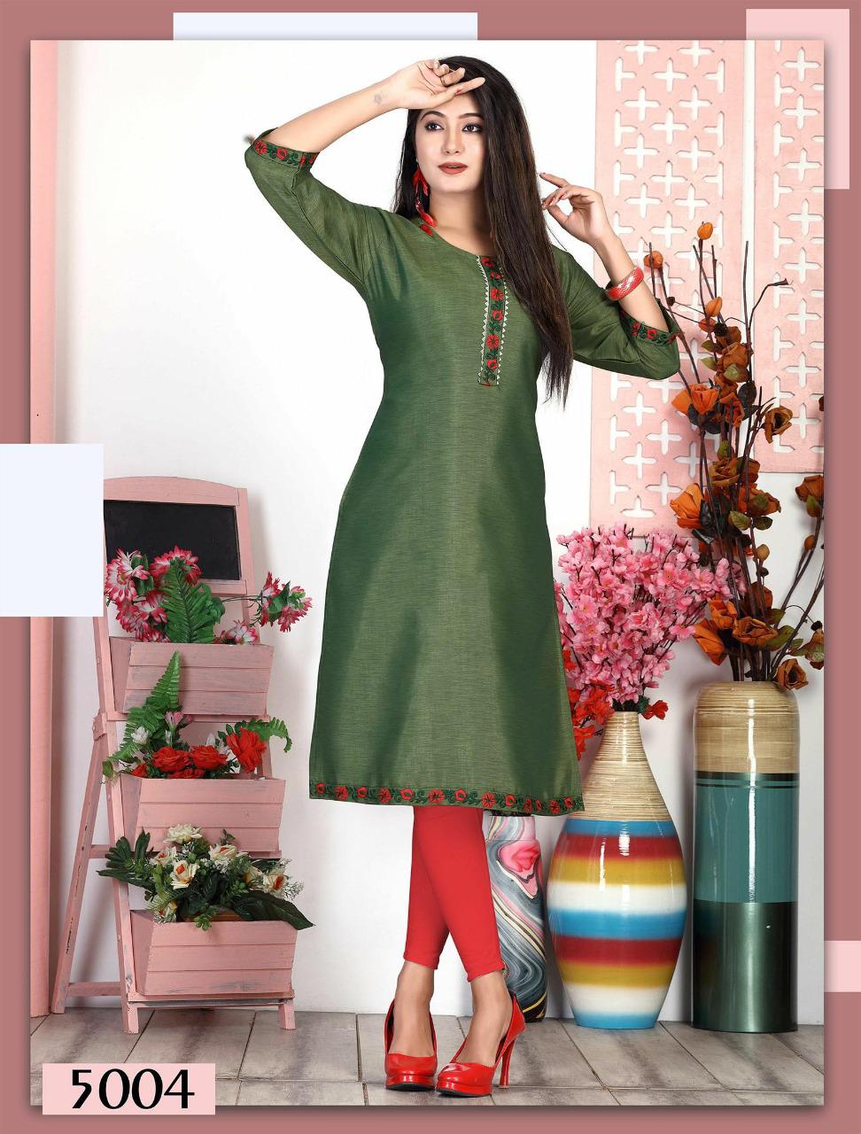 Riyaa Hemangi Heavy Rayon Regular Wear Designer Kurti Collection